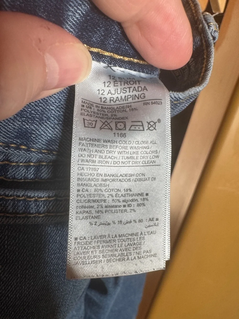 Old Navy Girls Slim Straight Jeans Sz 12 Med Wash Built-In Flex Adjustable Waist